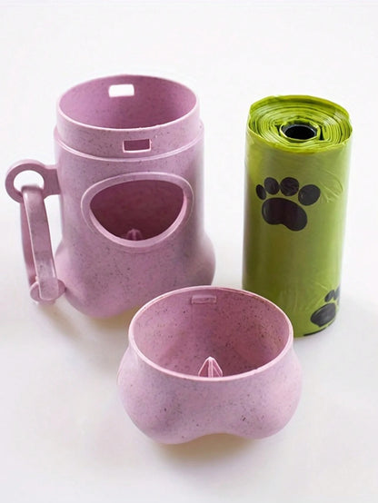 BVEOYPET Hands-Free Dog Waste Bag Dispenser- Durable Plastic, No Battery Needed, Ideal For Outdoor Walks & Training