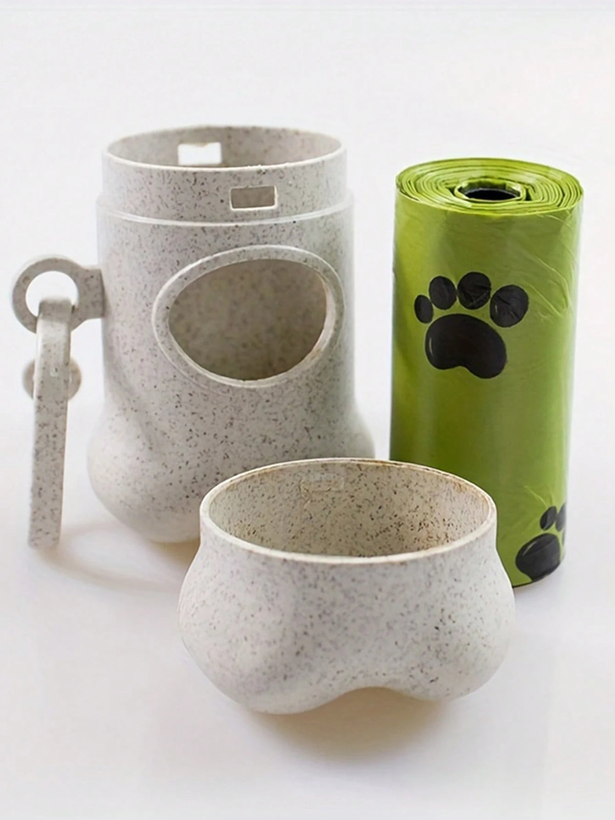 BVEOYPET Hands-Free Dog Waste Bag Dispenser- Durable Plastic, No Battery Needed, Ideal For Outdoor Walks & Training