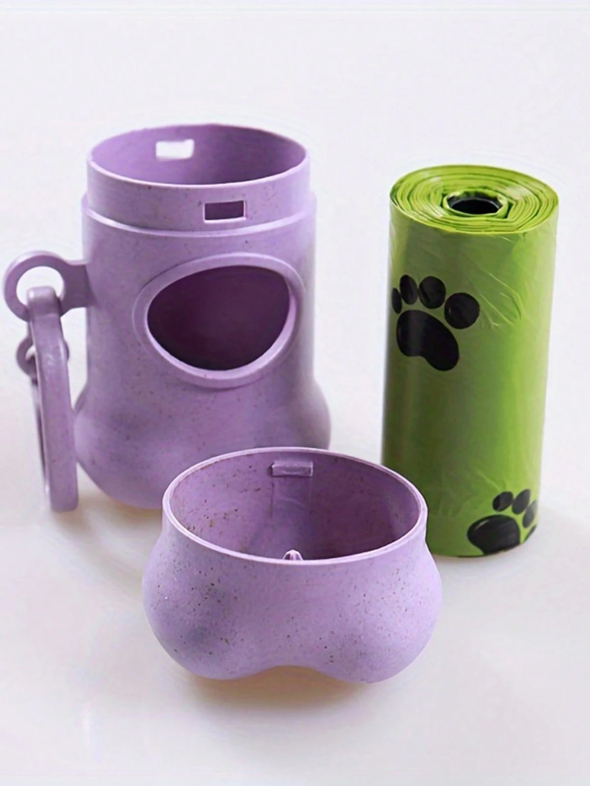 BVEOYPET Hands-Free Dog Waste Bag Dispenser- Durable Plastic, No Battery Needed, Ideal For Outdoor Walks & Training