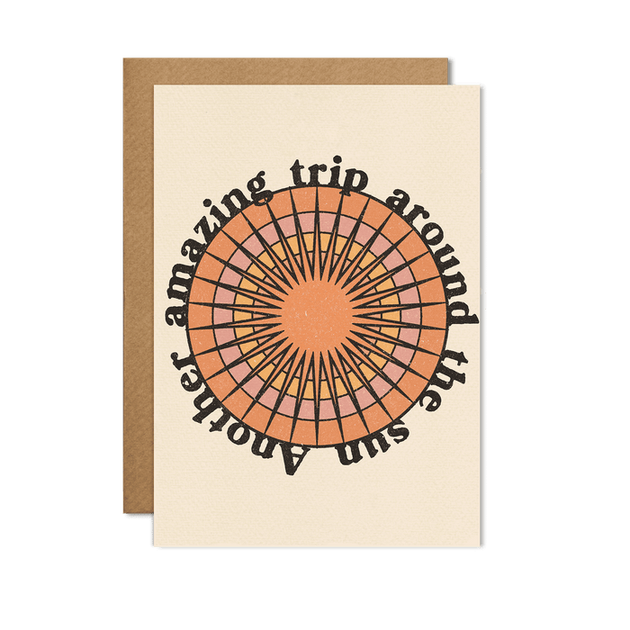 cai & jo USA - Another Amazing Trip Around the Sun Card