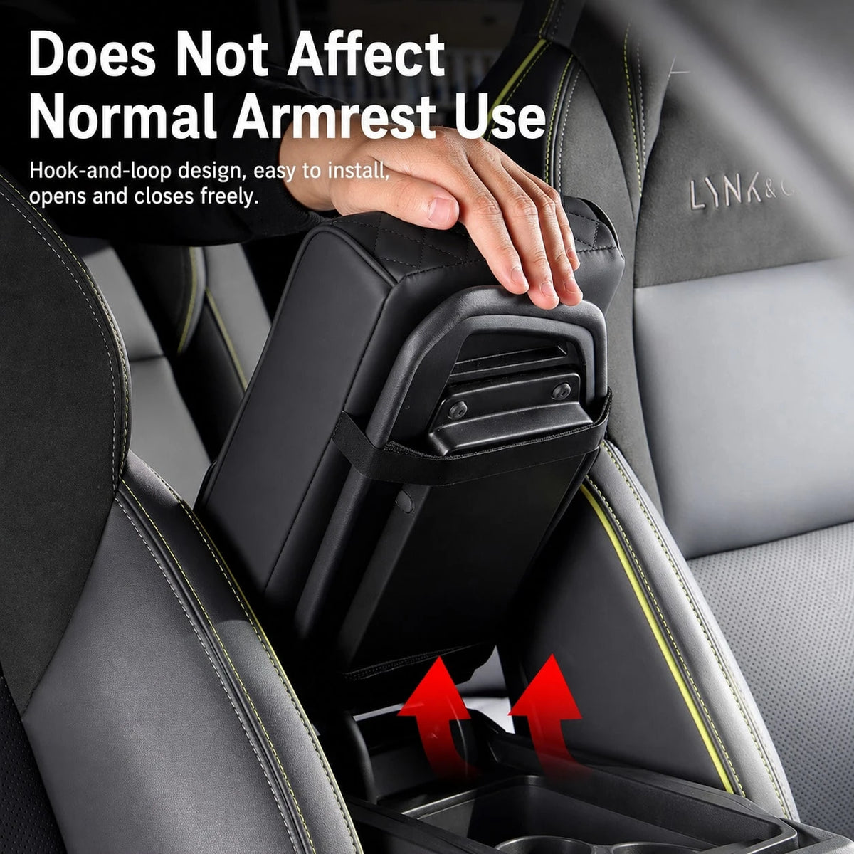 Car Armrest Mat, Car Center Armrest Mat With 2 Cup Holders, PU Leather Armrest Mat, Portable Car Armrest Pillowcase, Booster Seat, Girlfriend Gift, Car Accessories, Women's Car Accessories, Car Decora