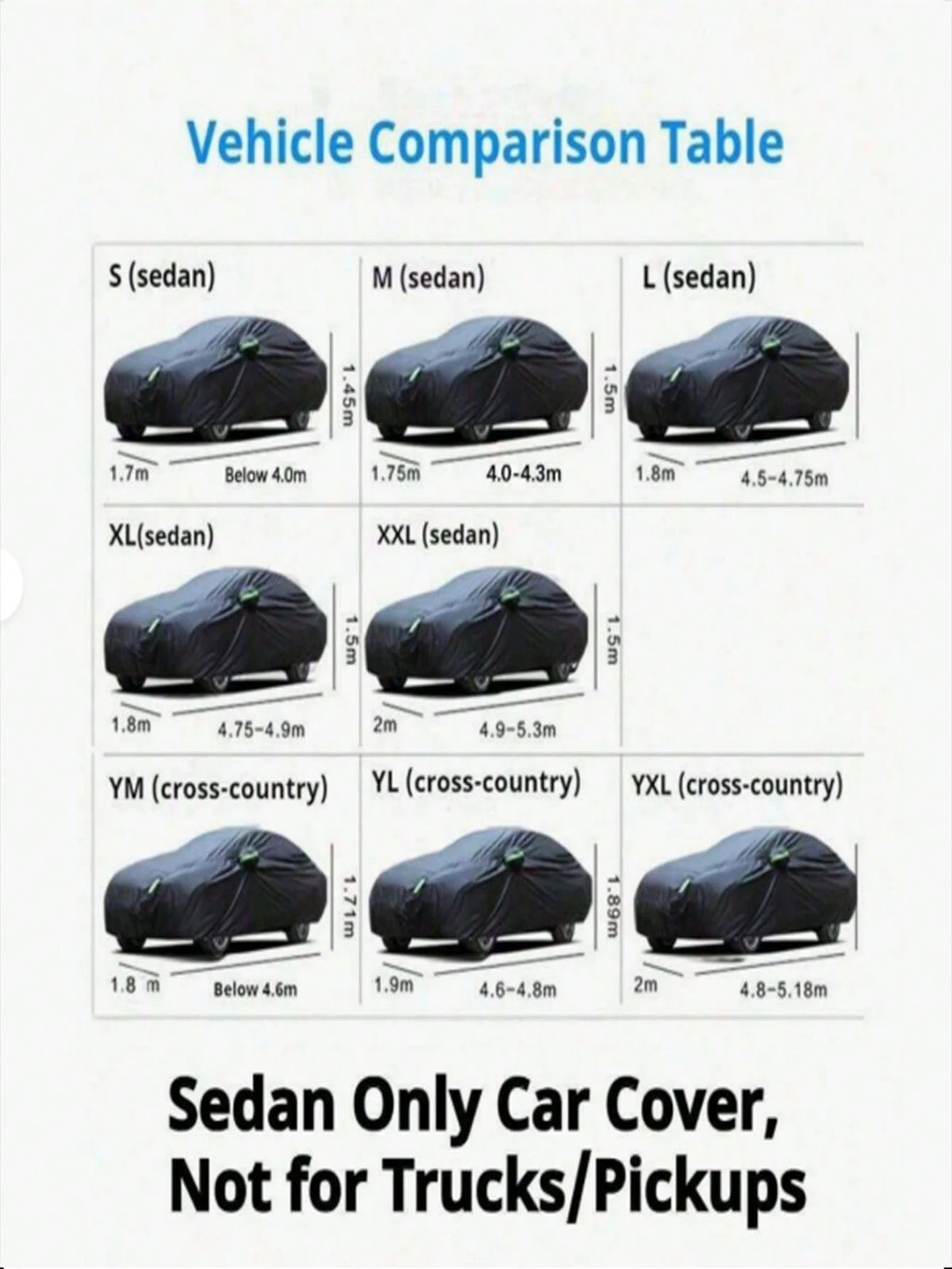 [Car Cover] Universal 190T Car Cover| Outdoor Dust-Proof, Wind-Proof, Sun-Proof, Snow-Proof, UV-Resistant| Suitable For Hatchback SUV/Sedan, With Reflective Strip, Elastic Edge, Rearview Mirror Pock