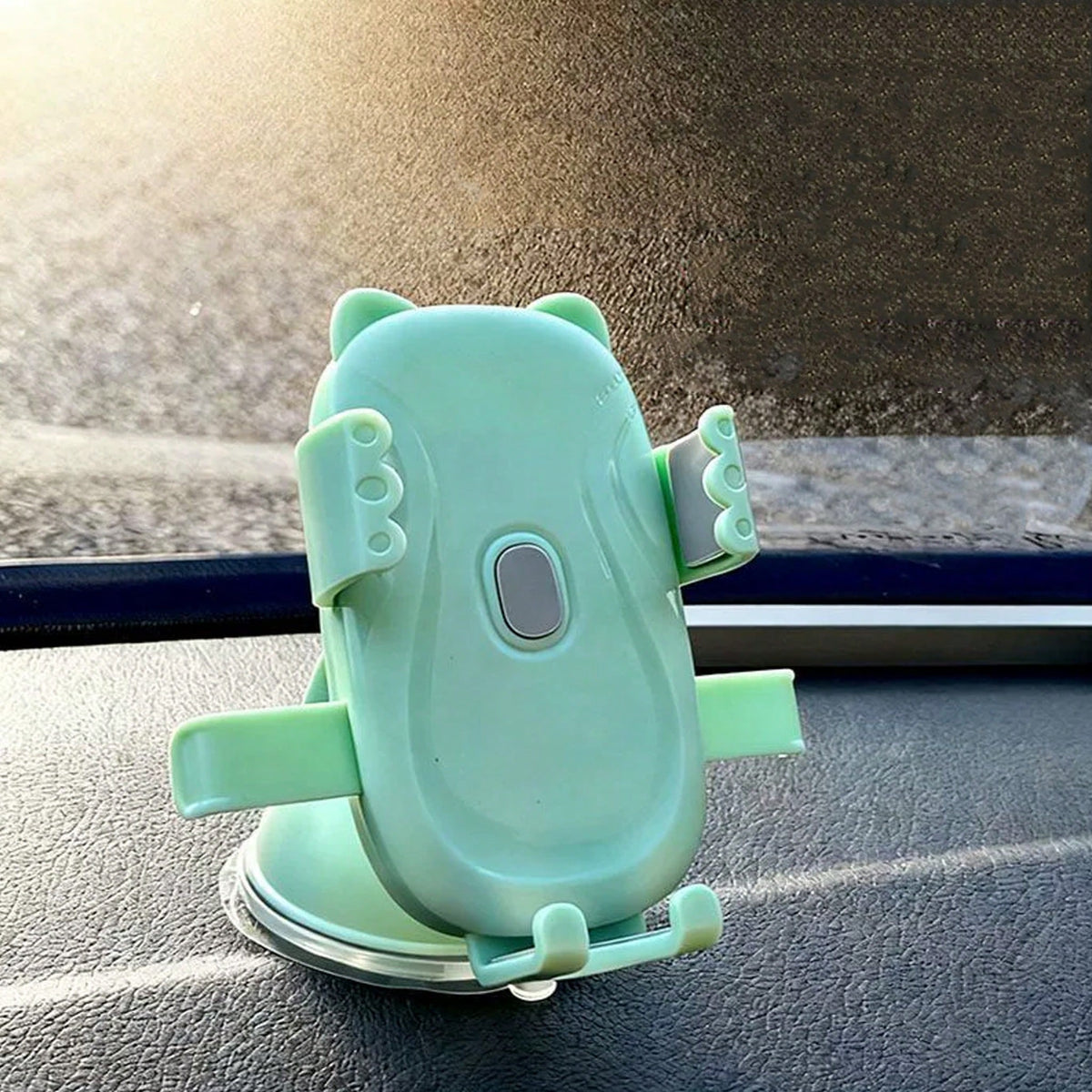 Car Phone Holder One Hand Release Automatic Clamping Suction Cup Base Adjustable Phone Mount For Car Truck SUV Dashboard Windshield