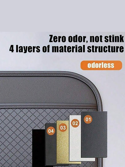 Car Seat Back Storage Bag Set, Car Seat Organizer, Multi-Functional Tissue Box, Rear Seat Storage Box- Thickened Compartment Design, Anti-Kick And Easy To Clean; Suitable For Road Trips And Daily Com