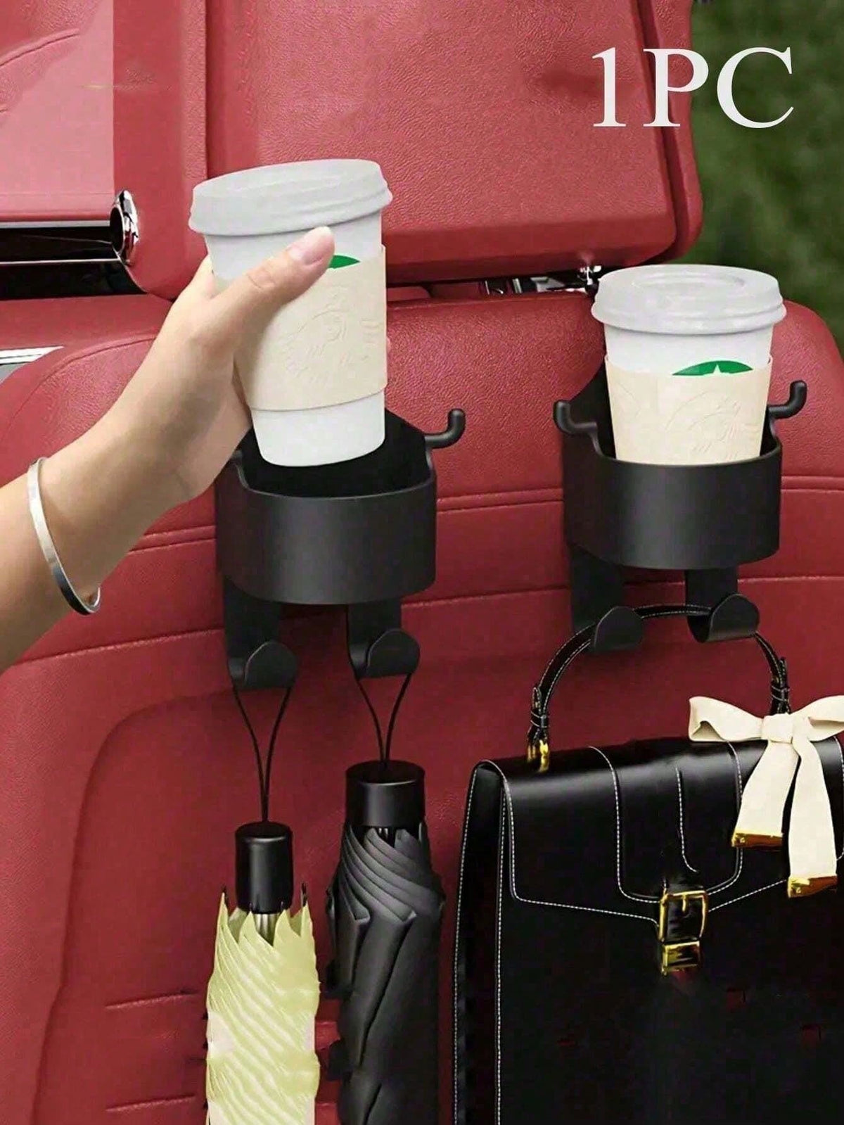 Car Seat Cup Holder, Car Seat Backrest Multi-Functional Hook Rear Seat Creative Water Cup Holder, Car Phone Holder, Rear Seat Creative Cup Holder, Hook, Car Accessories, Car Holder Hook, Car Rear Seat