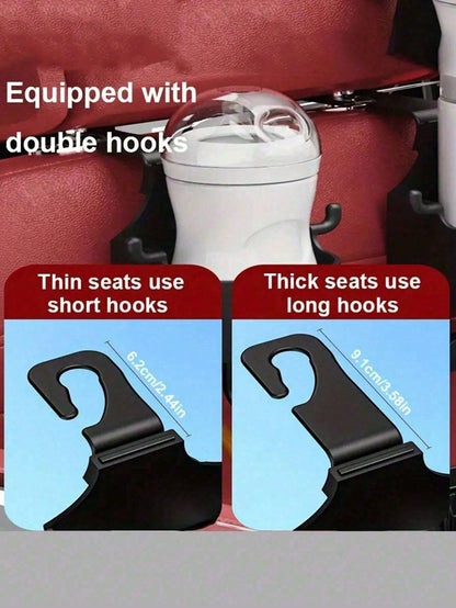 Car Seat Cup Holder, Car Seat Backrest Multi-Functional Hook Rear Seat Creative Water Cup Holder, Car Phone Holder, Rear Seat Creative Cup Holder, Hook, Car Accessories, Car Holder Hook, Car Rear Seat