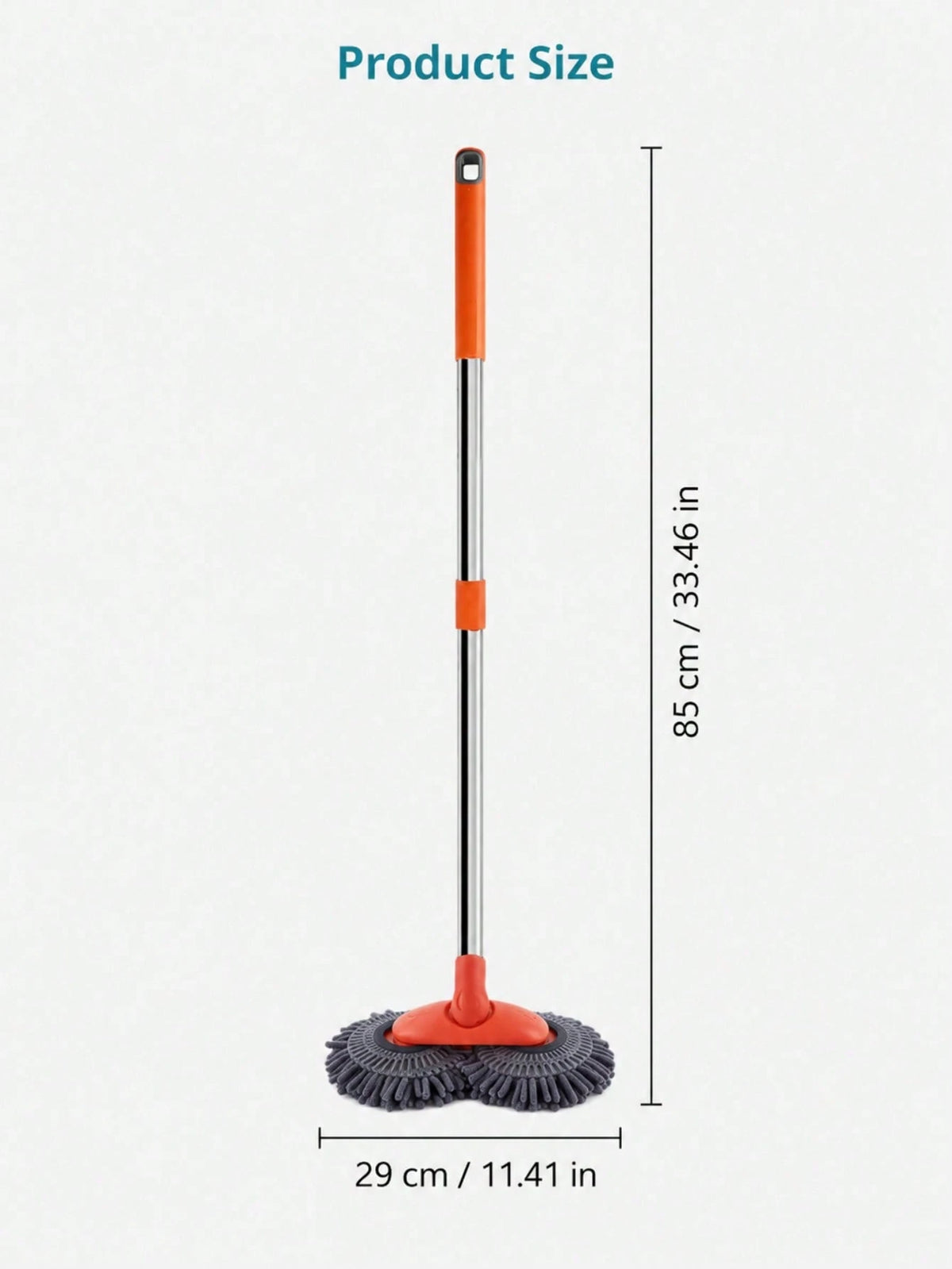 Car Wash Mop With Telescopic Long Handle And Dual Heads, 360-Degree Rotating Brush, Microfiber Windshield Cleaning Brush, RV Accessory For Car Window Cleaning (Batteries Not Included)