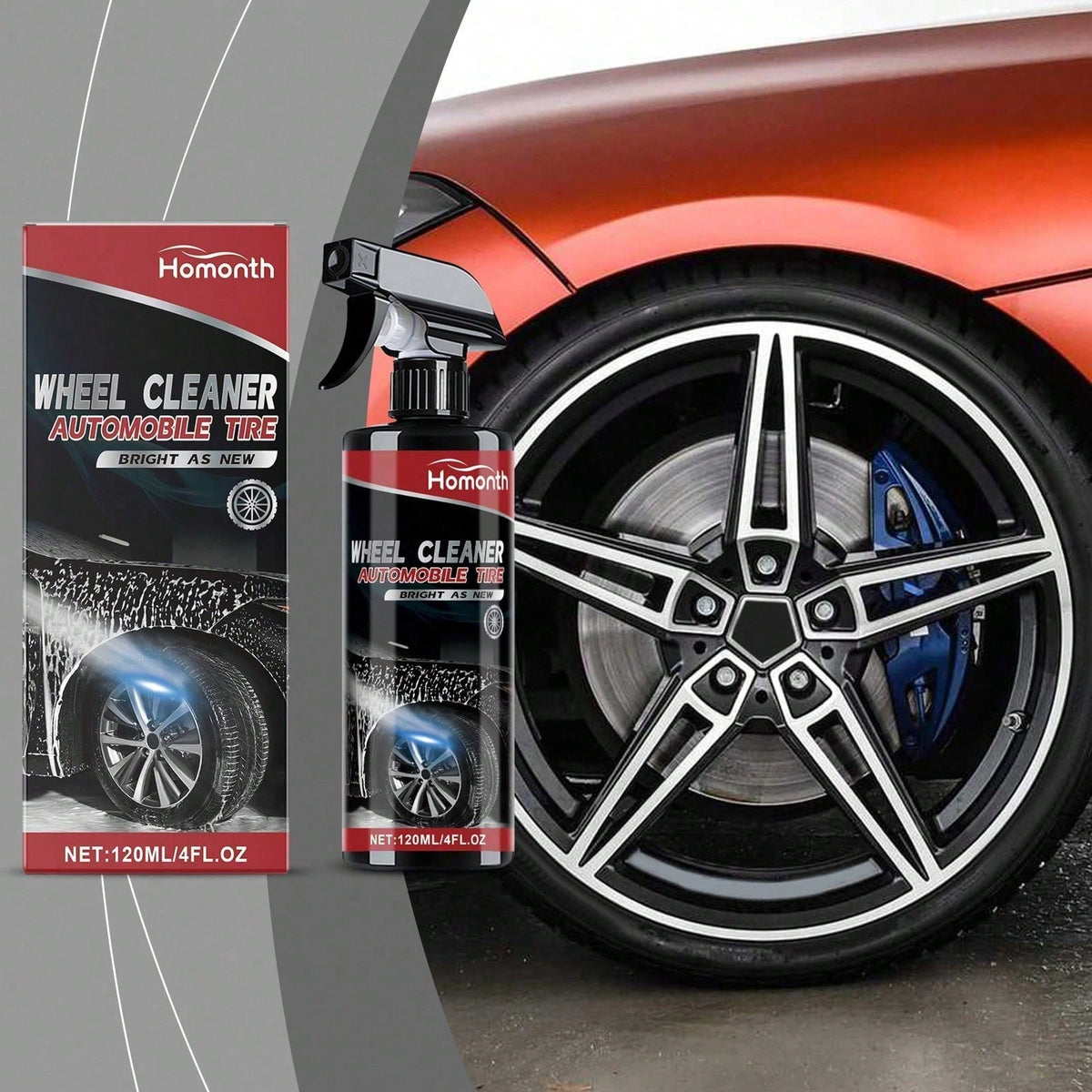 Car Wheel Cleaning Spray Tire Cleaning Spray Cleaning Maintenance Decontamination Refurbishment Spray