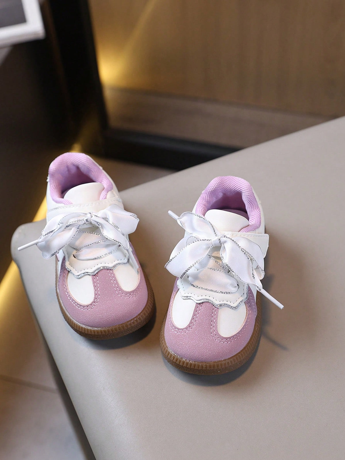 Children's Fashion Bow-Decorated Sneakers With Comfortable Lining