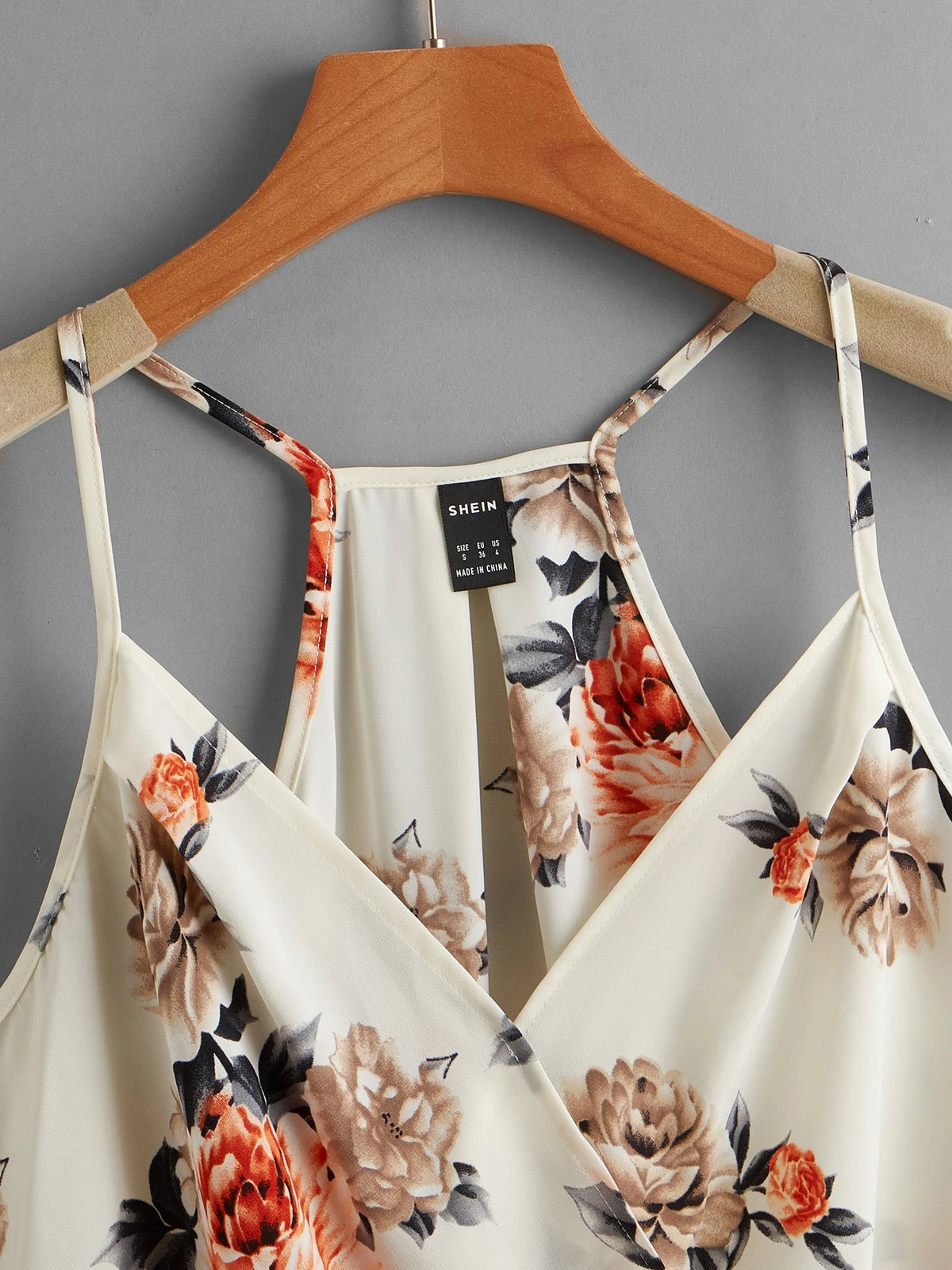 Clasi Floral Print High Low Hem Spring Cami Top