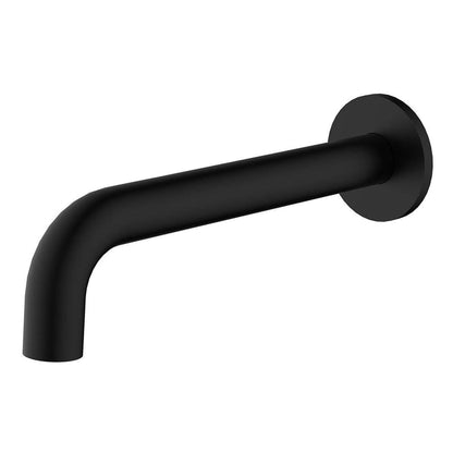COMO Bath Spout 200mm Matte Black Tapware Arova