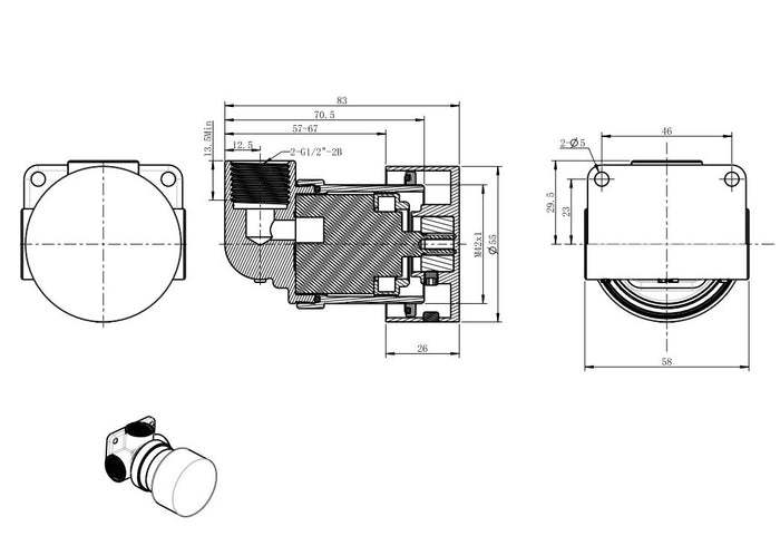 COMO Wall Mixer with Progressive Cartridge in Chrome Tapware Arova