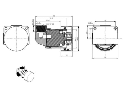 COMO Wall Mixer with Progressive Cartridge in Chrome Tapware Arova