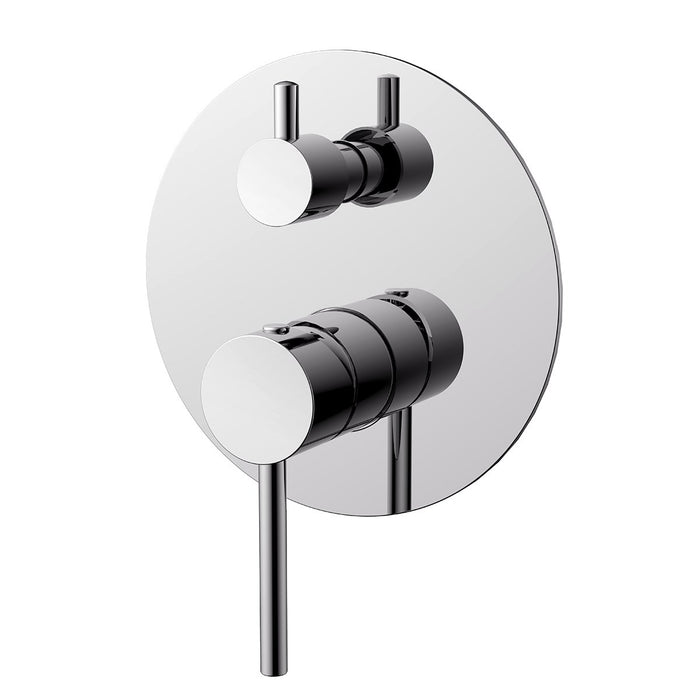 COMO Shower Bath Wall Mixer with Diverter Chrome Tapware Arova