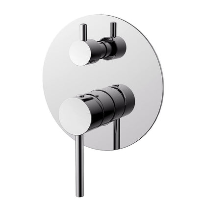 COMO Shower Bath Wall Mixer with Diverter Chrome Tapware Arova