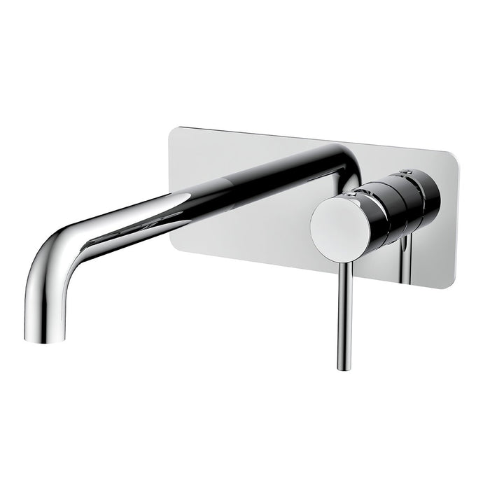 COMO Wall Basin Mixer Spout Chrome Tapware Arova
