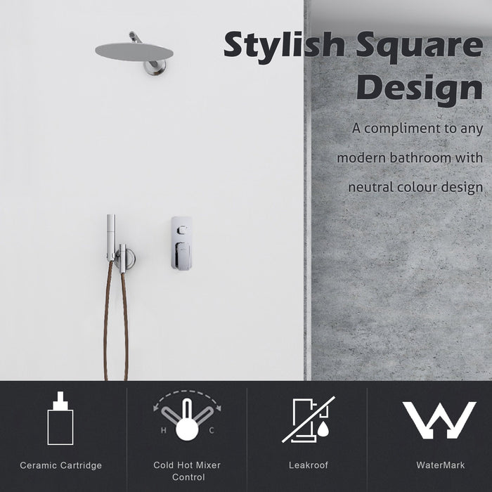 VIVA Shower Bath Mixer with Divertor Tapware Arova