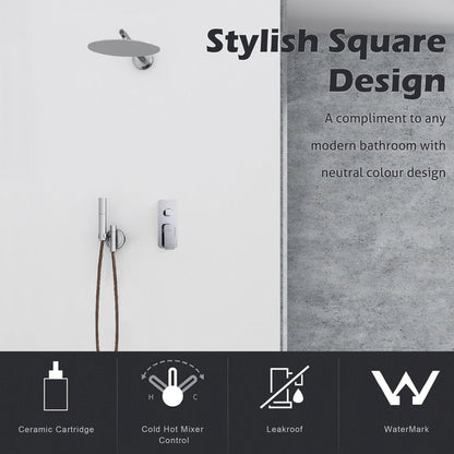 VIVA Shower Bath Mixer with Divertor Tapware Arova