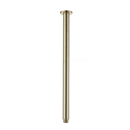 COMO Ceiling Shower Arm 300mm Brushed Gold Showers Arova