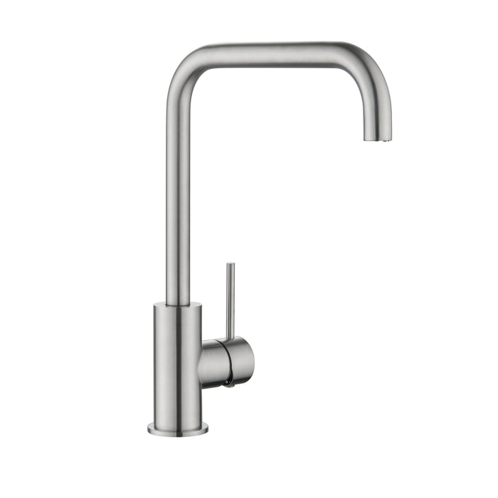 CLIO Kitchen Sink Mixer Square Tap Brushed Nickel Tapware Arova