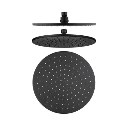 CLIO 250mm Rain Shower Rose Matte Black Showers Arova