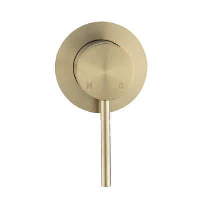 CLIO Round Shower / Bath Mixer Brush Gold Tapware Arova