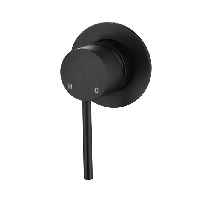 CLIO Round Shower / Bath Mixer Matte Black Tapware Arova