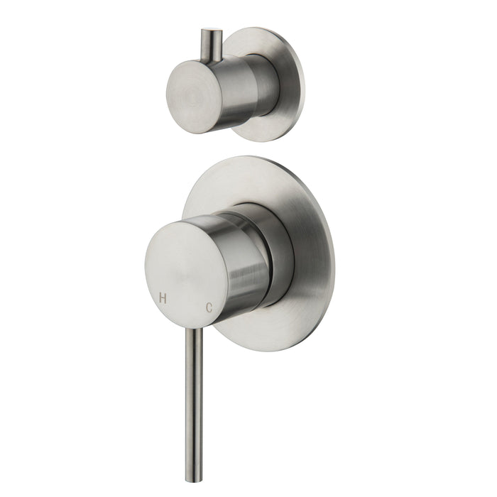 CLIO Shower / Bath Mixer with Divertor Brushed Nickel AROVA