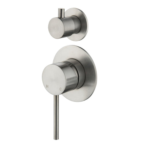 CLIO Shower / Bath Mixer with Divertor Brushed Nickel AROVA