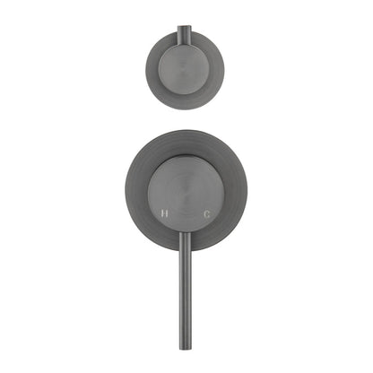 CLIO Shower / Bath Mixer with Divertor Gunmetal AROVA