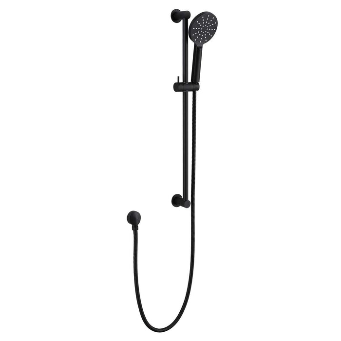 COMO Shower Rail Matte Black Showers Arova