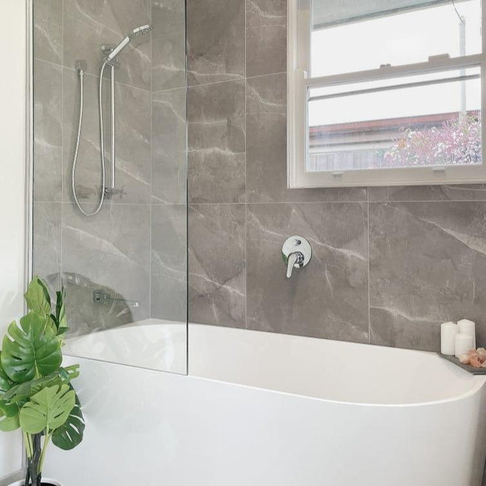 Como Shower Rail Round Chrome Showers Arova
