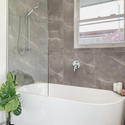 Como Shower Rail Round Chrome Showers Arova