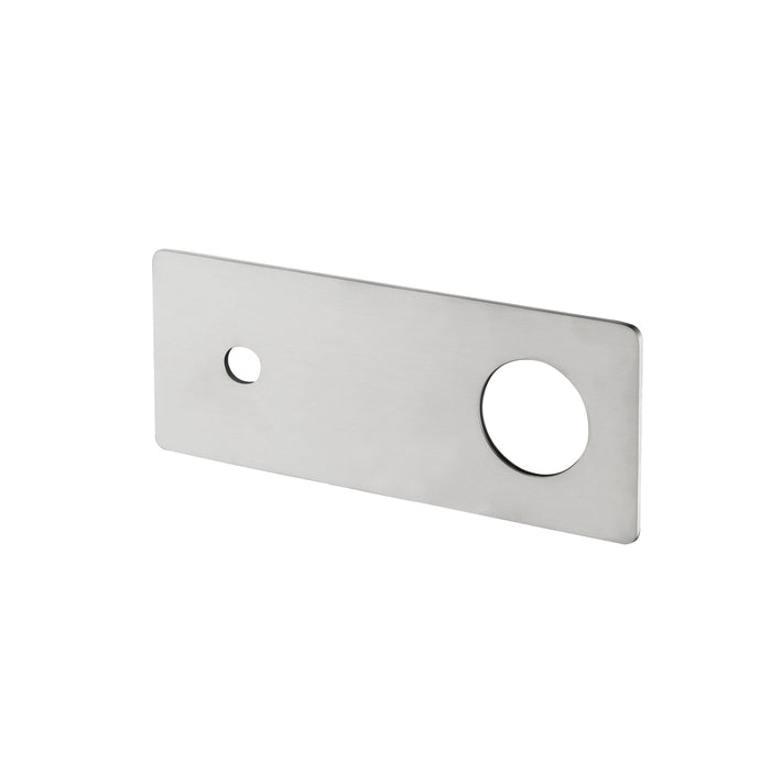 CLIO Wall Basin/Bath Mixer Spout Backplate Brushed Nickel Tapware Arova