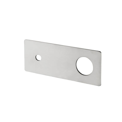 CLIO Wall Basin/Bath Mixer Spout Backplate Brushed Nickel Tapware Arova