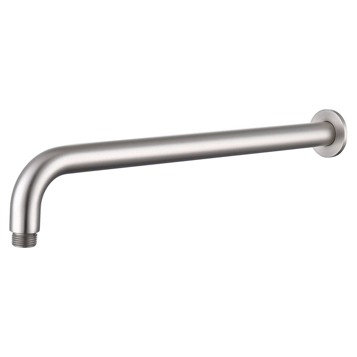 COMO Wall Shower Arm 400mm Round Brushed Nickel Showers Arova