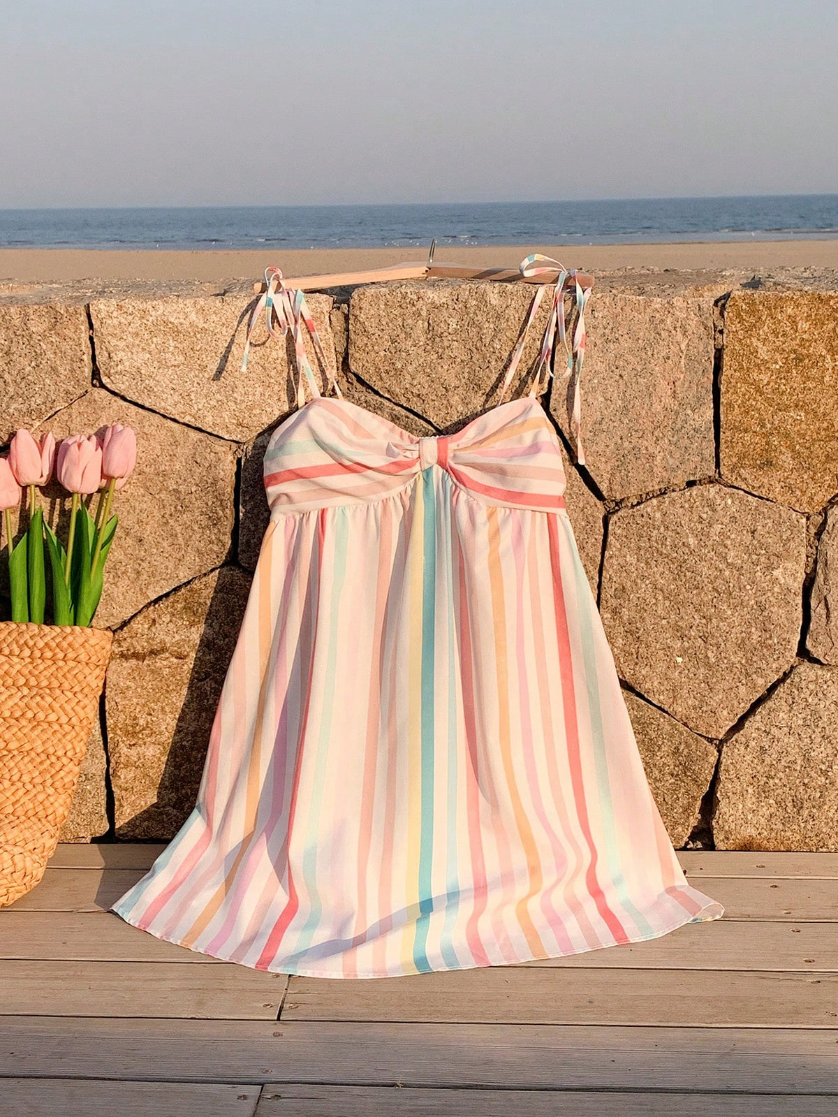 Comfortcana Bohemian Cute White Mini Slip Dress, Summer Resort Wear Vacation Going Out