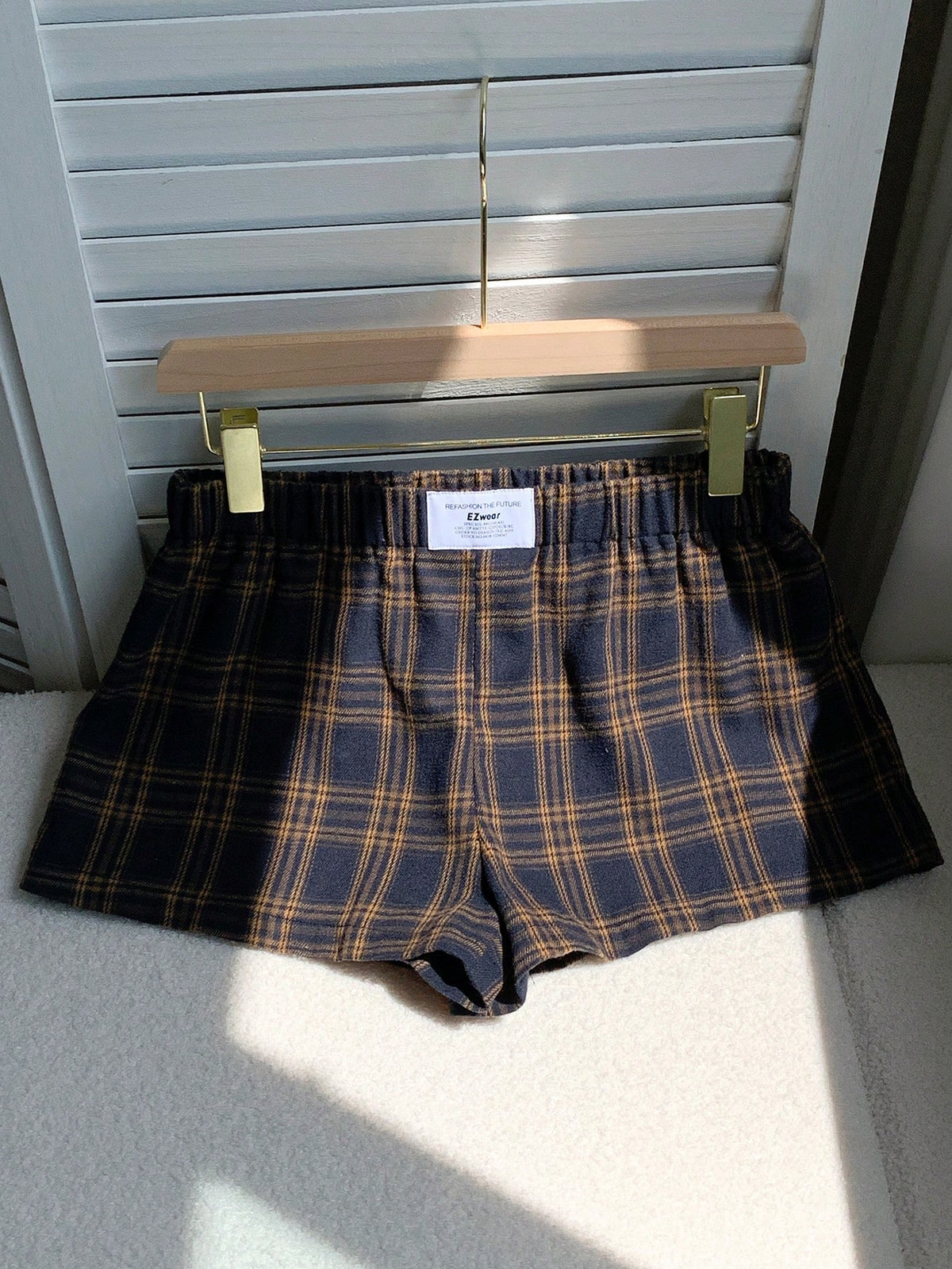 Comfortcana Women's Casual Plaid Mini Shorts For Summer