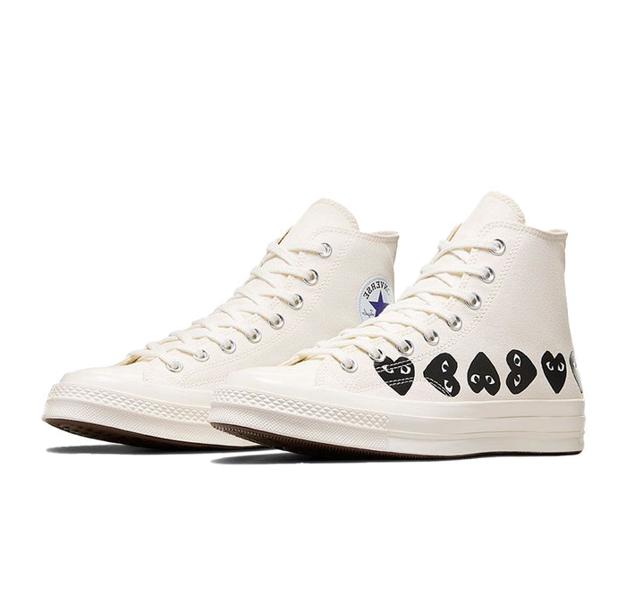 Converse Chuck Taylor All Star 70 Hi "Comme des Garcons PLAY Multi-Heart Milk"
