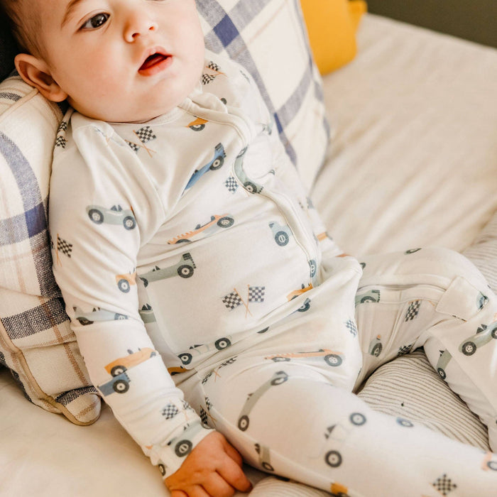 Copper Pearl - Zip-Up Footie Pajama - Speedster