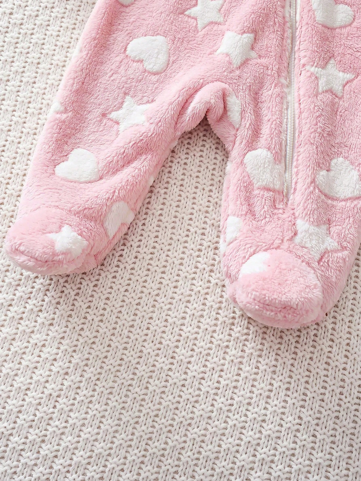 Cozy Pixies Newborn Baby Girl Colorful Floral Pattern Round Neck Long Sleeve Thermal Lined Thick Autumn Winter Romper