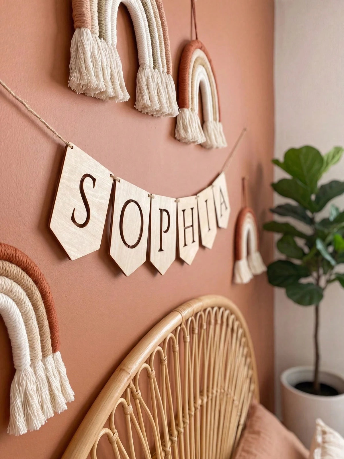 Custom Hollow Name Banner, Personalized Pennant Letter Bunting Garland, Custom Name Sign With Hemp Rope, Party Hanging Decor, Reusable Custom Name Flag For Baby Shower, Birthday Party, Wedding Backdro