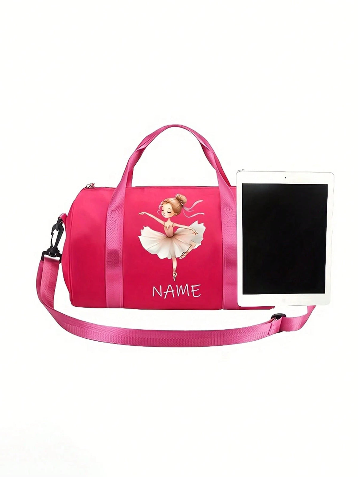 Customizable Personalized Name Suitcase, Customizable Name/Text Women's Ballet Handbag/Backpack- High Quality Nylon Backpack With Adjustable Shoulder Strap, Suitable As Ballet Dancer Gift, Travel And