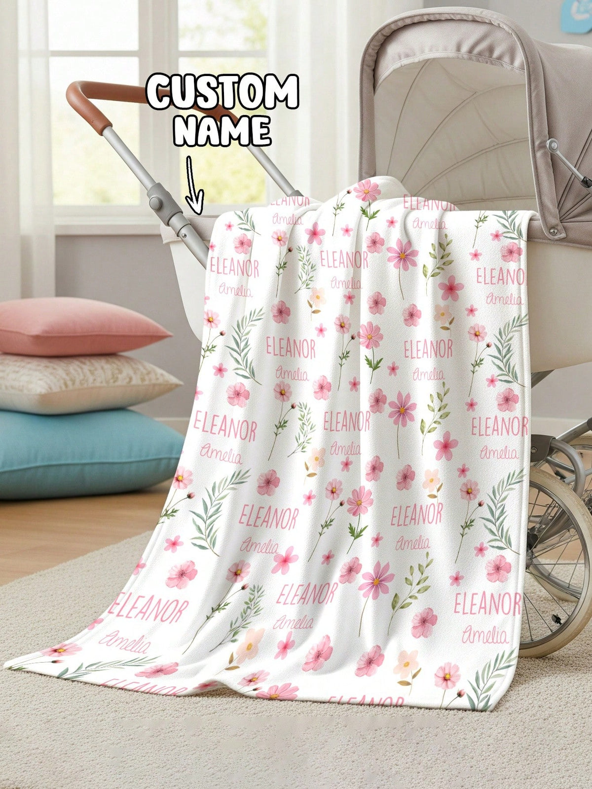 Customized Personalized Blanket Photo Portrait Design Lightweight Baby Blanket Personalized Throw Blanket Newborn Blanket Baby Name Blanket, Baby Shower Gift