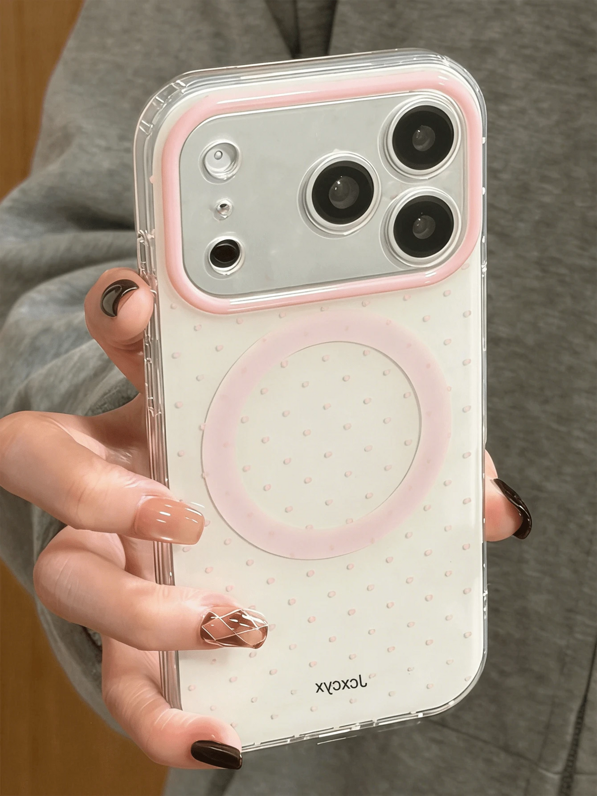 Cute Polka Dot Magnetic Wireless Charging Phone Case, Candy Color, Fit For IPhone 17 Pro Max, 16, 15, 14, 13, 12, 11 Pro Max, 16, 15, 14 Plus, Luxury Cute Glossy Jelly Color Shockproof Back Cover