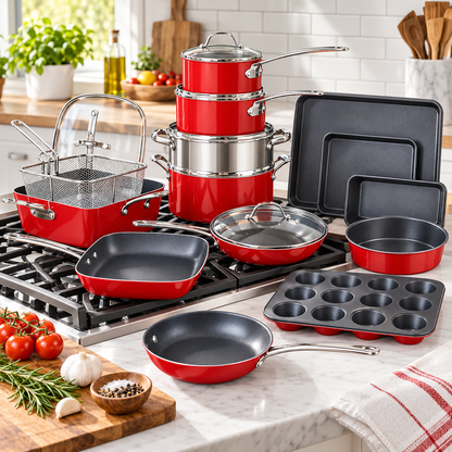 🔥 Summer Sale – 20-Piece Nonstick Cookware & Bakeware Set