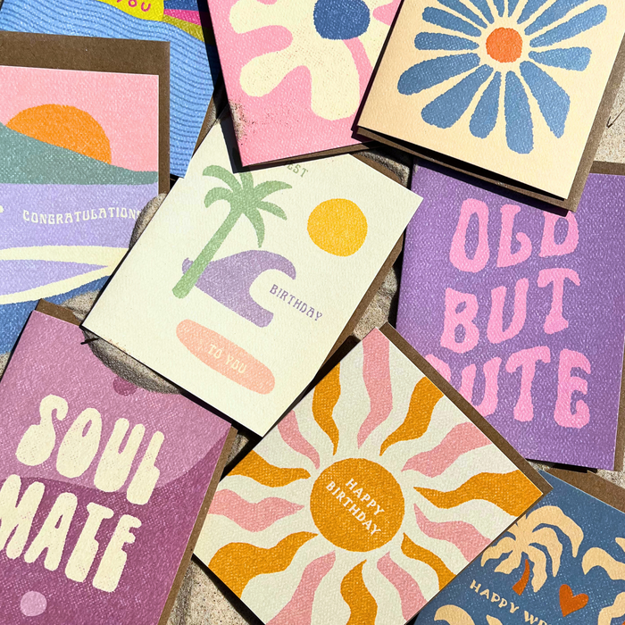 Daydream Prints Greeting Card - Sunshine and Seashells