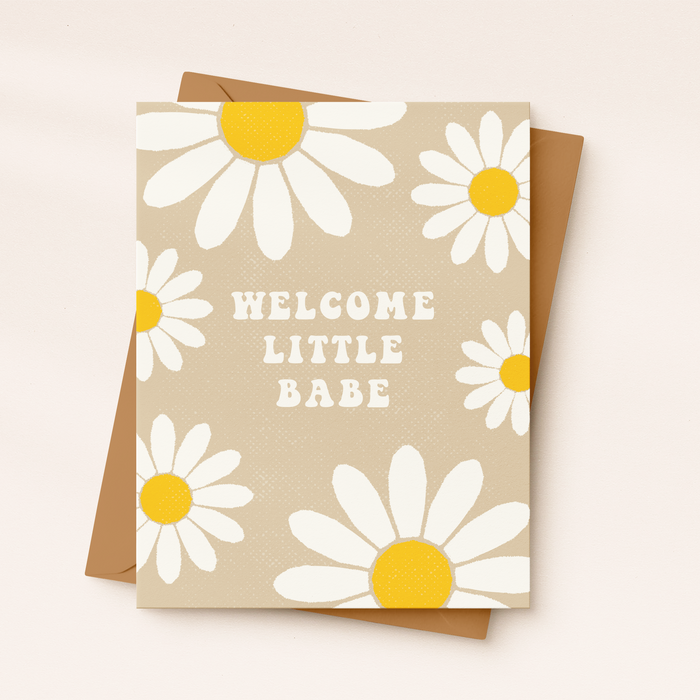 Daydream Prints Greeting Card - Welcome Little Babe