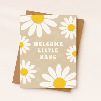 Daydream Prints Greeting Card - Welcome Little Babe