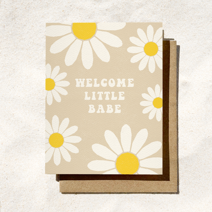 Daydream Prints Greeting Card - Welcome Little Babe